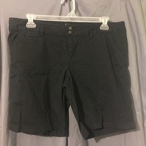 Black AEO Bermuda Shorts
